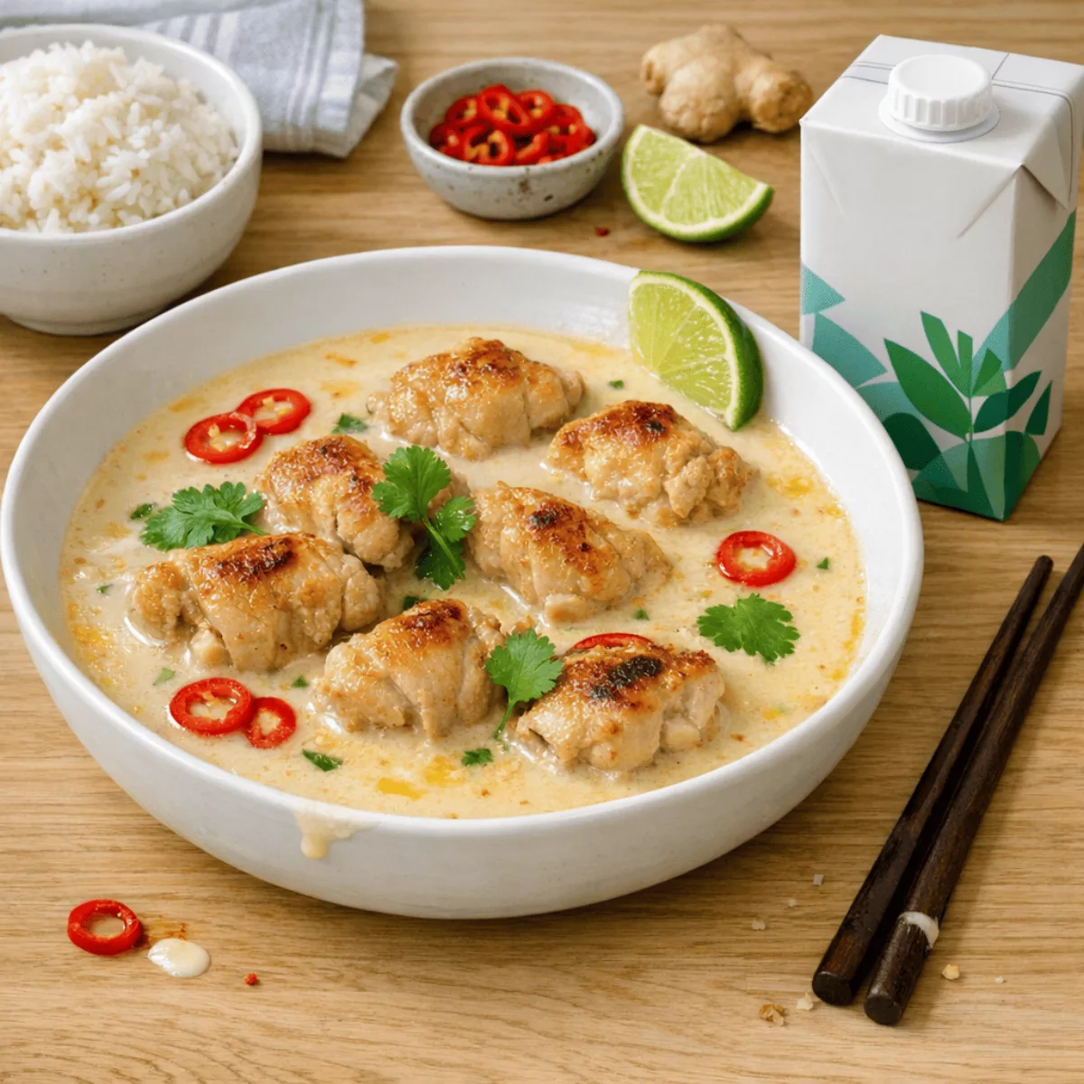 Курица по-тайски в кокосовом молоке