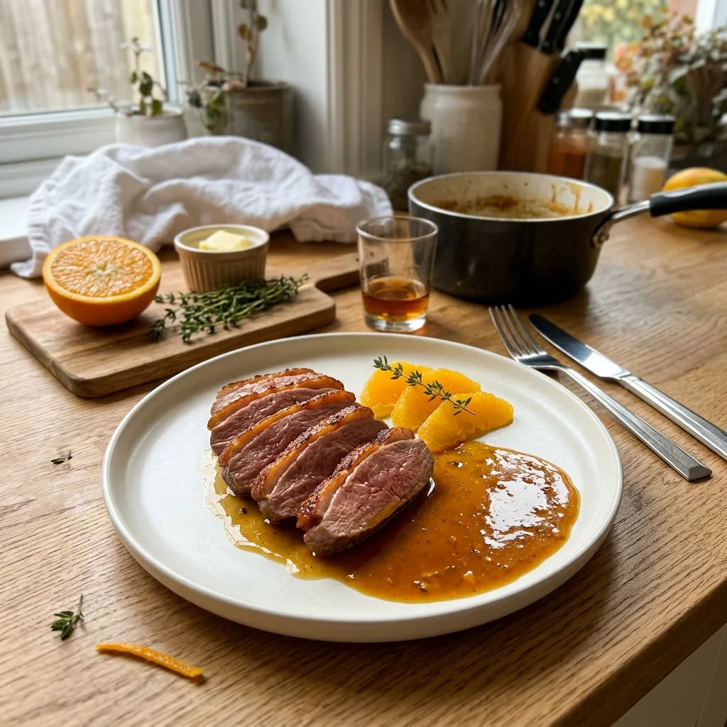 Утиная грудка с апельсиновым соусом — классическое магре де канар