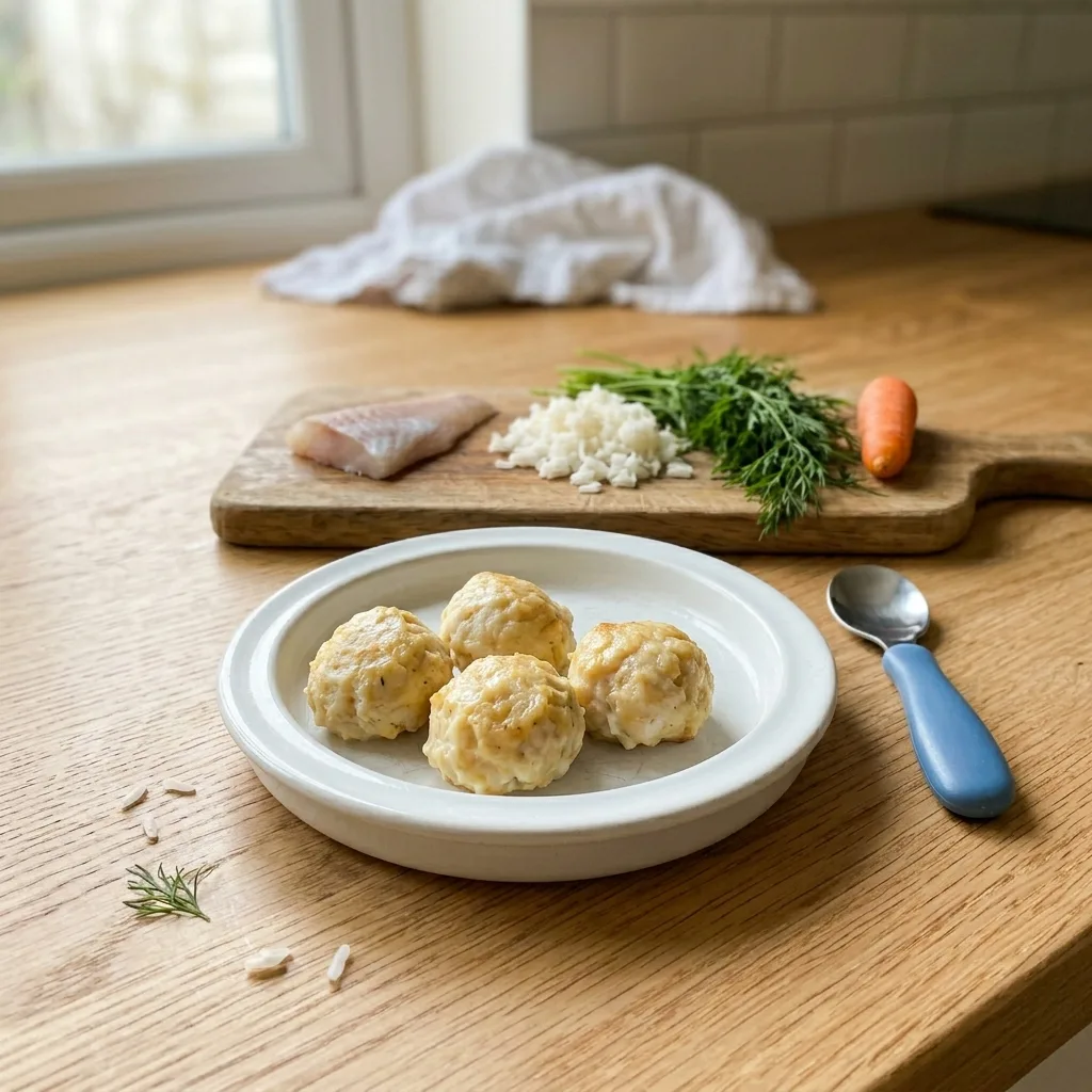 Рыбные тефтельки из хека с рисом