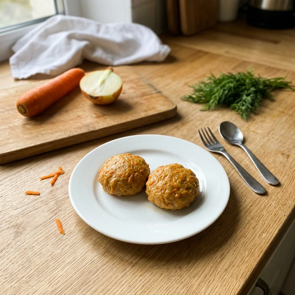 Паровые котлетки из телятины с морковью