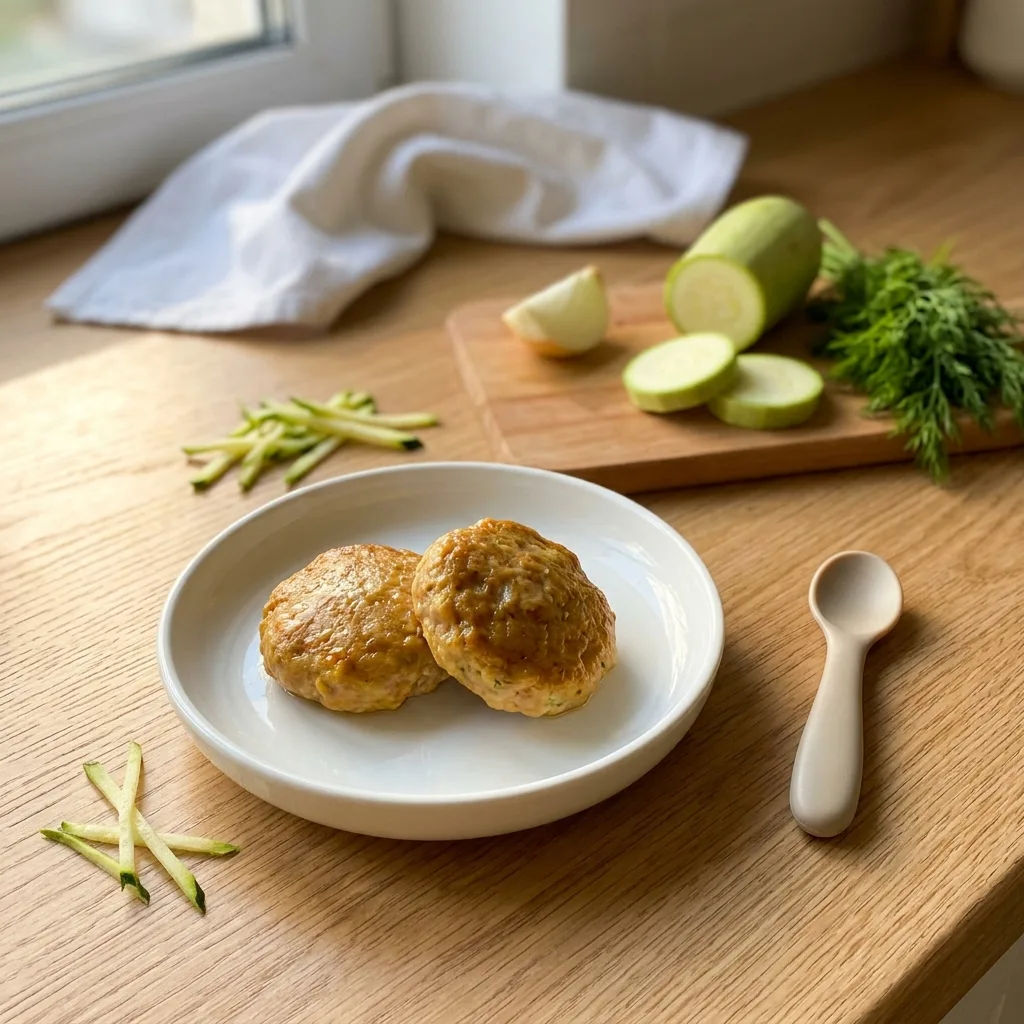 Паровые котлетки из телятины с кабачком