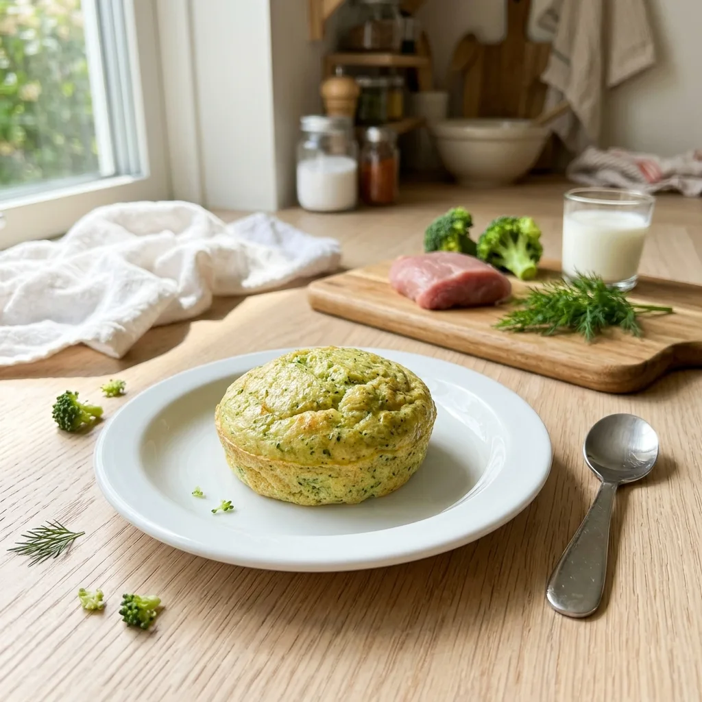 Суфле из телятины с брокколи