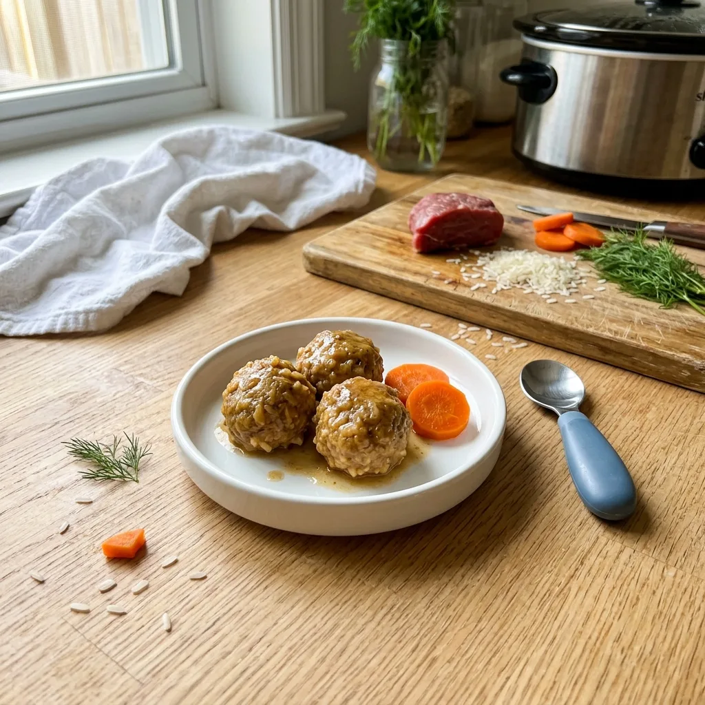 Тефтели из говядины с рисом в мультиварке