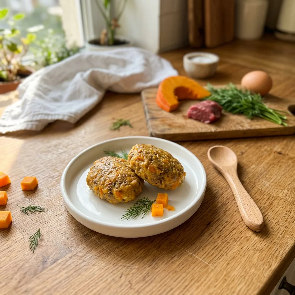 Паровые котлетки из говядины с тыквой