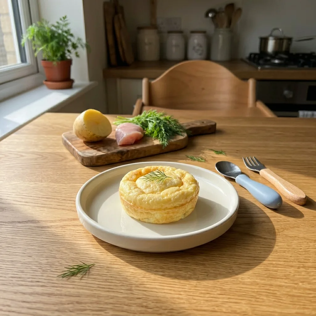 Суфле из индейки с картофелем и укропом