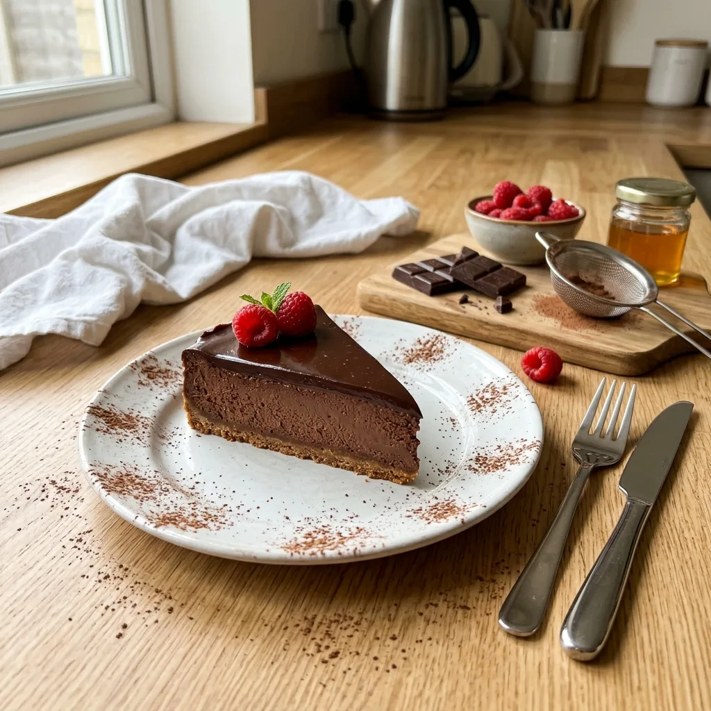 Чизкейк шоколадный с какао