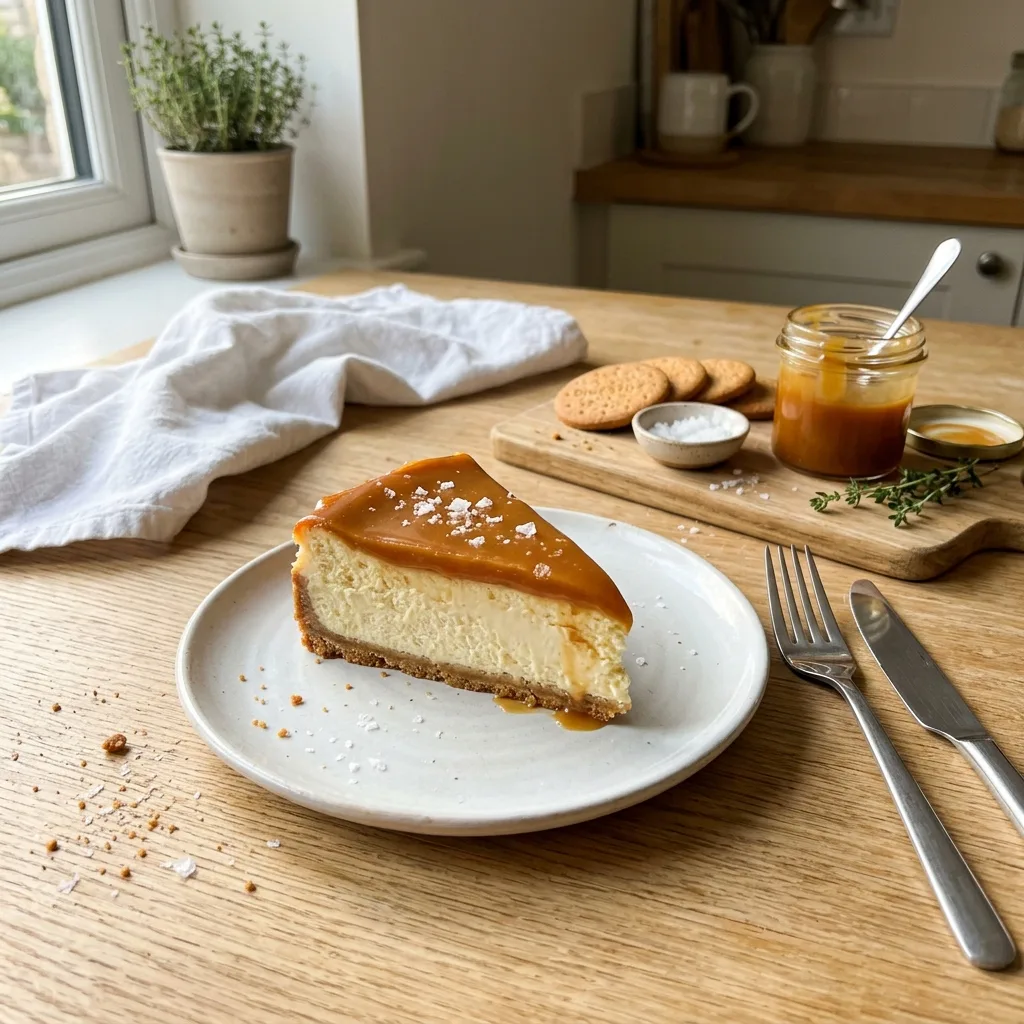 Карамельный чизкейк с морской солью